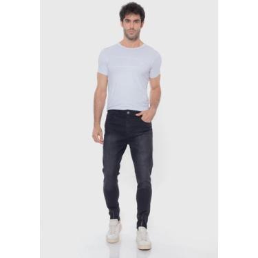 Imagem de Calça Masculina Jeans com elastano Black - Macaw, Preto, 48