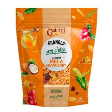 Imagem de Granola Artesanal Sabor Mel e Cranberry Gaiatri 200g