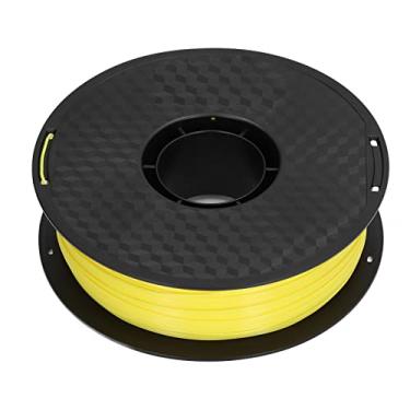Imagem de Filamento PLA 1,75 mm de alta precisão 3D Material de impressão de impressora Forte tenalide baixa Warp para modelos de impressão 3D Prototipos de plástico 1kg Spool (Cor amarela)