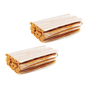 Imagem de Runseaway 50 peças 10.2 cm x 1/10.2 cm plugues de reparo de pneus, tiras de borracha resistente para pneus sem câmara, goma de reparo de pneu para carros, ATVs, UTVs, motocicletas, carrinhos de mão