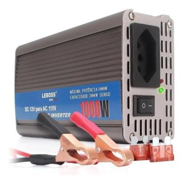 Imagem de Inversor De Tensão 12v Para 110v 1000w Onda Senoidal Modificada Pico de 2000w Botão Liga/desliga Led Indicador Energia Conversor