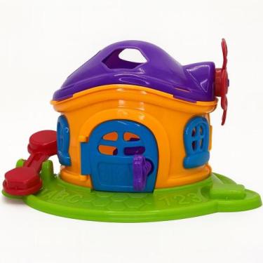 Imagem de Brinquedo Casinha Cogumelo Encantado Educativo Infantil Com 3 Peças Pa