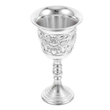 Imagem de BESTOYARD Comunhão de cálice de cálice vintage: cálice de estilo europeu elegante com design de flor de rosa para vinho e café, perfeito para decoração de casa e ocasiões especiais