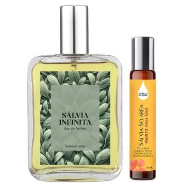Imagem de Perfume Sálvia Infinita Mulher 100Ml + Óleo Essencial 10Ml - Essência 