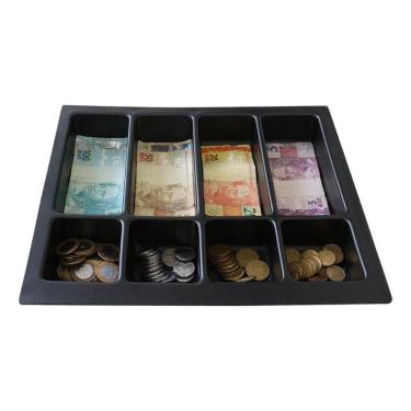Imagem de 2X Bandeja Divisor Dinheiro Notas Porta Cedulas Moedas Gavet