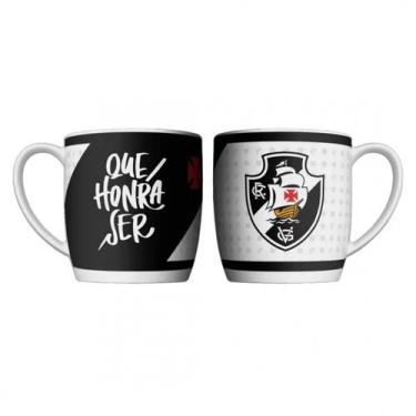 Imagem de Caneca Porcelana 360ml Copo Time de Futebol Vasco Resistente Café - AL