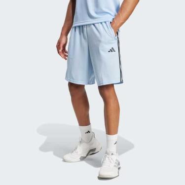 Imagem de Bermuda Adidas Essentials 3 Listras Azul, P