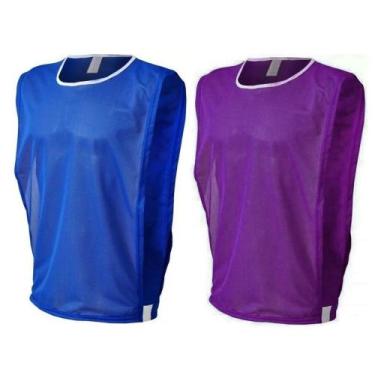 Imagem de Kit Misto com 10 Coletes de Futebol (5 Azul e 5 Roxo) - TRB, G