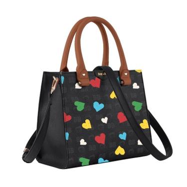 Imagem de Bolsa Tiracolo Média Betty Boop Semax Bp2904 Preto Colorido