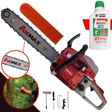 Imagem de Motosserra Robusta Anmax CS5200B À Gasolina 2T 52cc 2,7HP 11.000rpm Pr