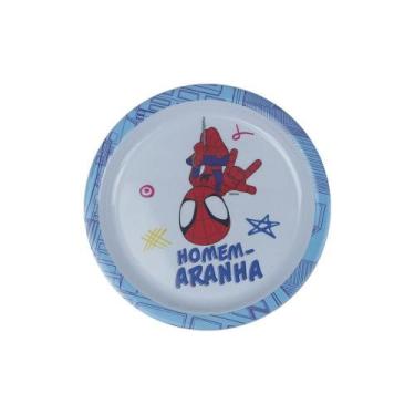 Imagem de Prato Fundo Refeição Infantil Spider Man Melamine 21Cm - Tuut