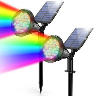 Imagem de Holofotes solares XTGTP 21 LEDs que mudam de cor IP67