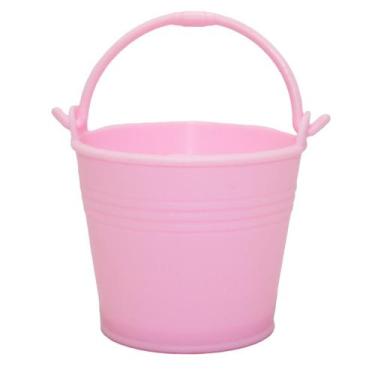Imagem de 30 Mini Baldes Plástico 5,5cm  Ideal p/ Festas Doces Decoração Anivers