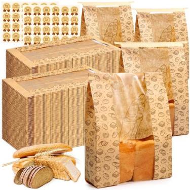 Imagem de Sacos de pão Feifeiya Kraft Paper para massa fermentada caseira 150 un