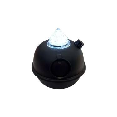 Imagem de Luminária de Mesa Decorativa Bujãozinho de Metal a Pilha Com Led Branco Dimerizável e Alça