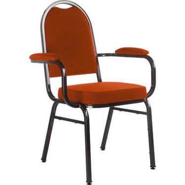 Imagem de Cadeira com braços para Auditórios Linha Hotel Laranja