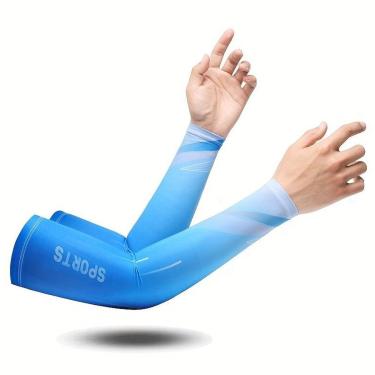 Imagem de Manguito Longo Térmico e Compressão Gold Sports Adulto Dry Proteção Solar Uv+50 - 2 pçs-Unissex