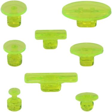 Imagem de OMYZERO Abas para extrator de amassados, 8 peças de abas de remoção de amassados de carroceria, ferramenta de reparo de amassados sem pintura, abas de cola com ventosa de gelo para reparo de amassados