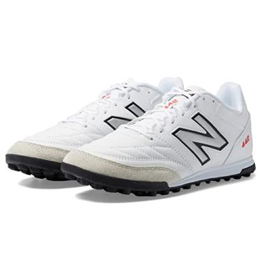 Imagem de New Balance Tênis de futebol masculino 442v2 Team Tf, Branco/preto, 7 Wide