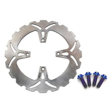 Imagem de Arashi Rotor de disco de freio traseiro com parafusos de montagem para Suzuki GS400 1989, GSF Bandit 75A 400 89-96, GS500E 89-03, GS500F 04-07, GSX600F 88-97, GSX750 89-92, acessórios de substituição
