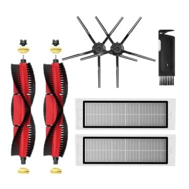 Imagem de HEPA Filter Main Brush Mop Cloth Side Brush Water Tank Dust Box Compatible With XiaoMi Roborock S5 Max S6 MaxV S6 Pure Vacuum Spare Parts(Beige)