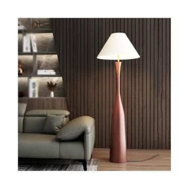 Imagem de Luminária de chão Luminária de chão minimalista marrom para sala estar ao lado do sofá, ornamento decorativo, ambiente, luminárias mesa para quarto