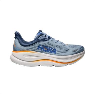 Imagem de Tênis Running Masculino Hoka Bondi 9 Azul, Drizzle, Downpour, 42