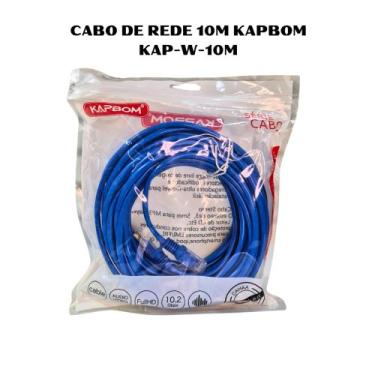 Imagem de Cabo de rede 10 metros cate5 KAP-W-10M KAPBOM
