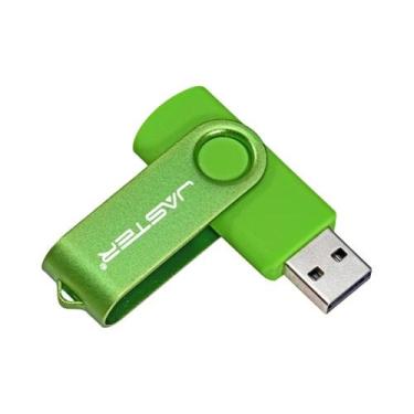 Imagem de Pen Drive USB 3.0 Colorido Rotativo 64GB 32GB Chaveiro Preto Azul Verm