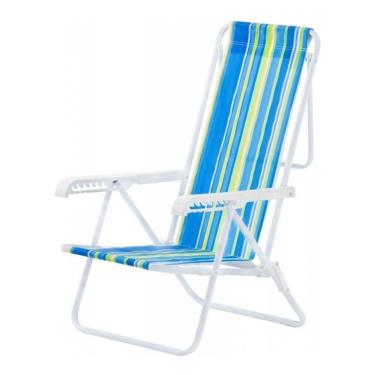 Imagem de Cadeira De Praia Aço 8 Posições Mor Cores