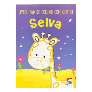Imagem de Livro-Pad de Colorir Com Glitter - Selva - HAPPY BOOKS, Sortido