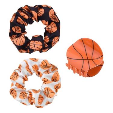 Imagem de Grampos de garra de cabelo de basquete para mulheres, presilhas esportivas femininas para grampos de cabelo grossos e finos, prendedores de cabelo de basquete, acessórios para amantes de jogadores