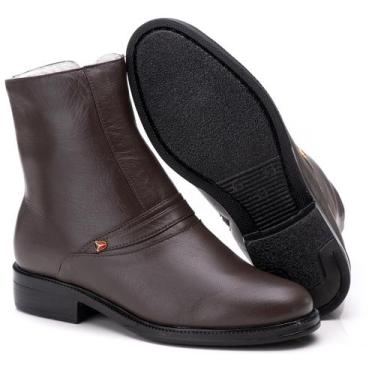 Imagem de Bota Coturno Masculina Confort 6500 Ranster Casual Couro Legítimo, Mar
