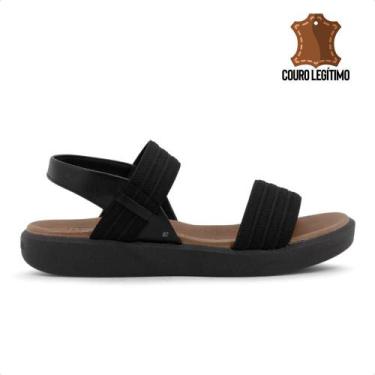Imagem de Sandália Usaflex Elástico Feminina, 35, Preto