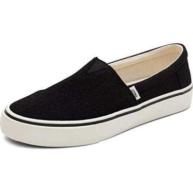 Imagem de TOMS Tênis feminino Alpargata Fenix Slip-On, Preto, 41