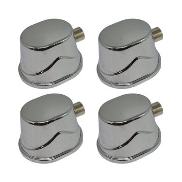 Imagem de Kit 4 Canoas Para Tom Caixa E Surdo De Bateria 19.4 Cromada