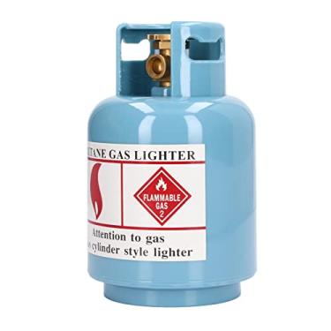 Imagem de Zhjvihx Cofrinho de Plástico para Armazenamento de Moedas, Resistente, Exclusivo, Decoração de Casa, Garrafa de Gás, Cofrinho para Presentes de Natal (Azul)