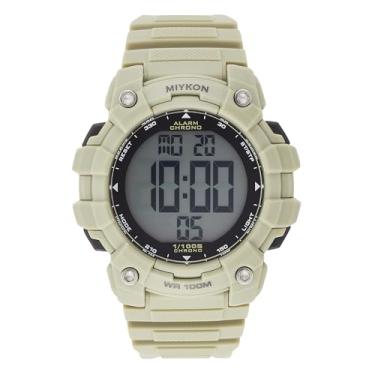 Imagem de Miykon Relógios militares masculinos – Relógio tático com tela grande construído com resina à prova de choque, relógio esportivo digital à prova d'água 100 m – superiluminador, cronômetro, alarme
