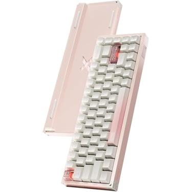 Imagem de Piifox Teclado para jogos Defender 68 Rapid Tenkeyless com fio com interruptor magnético, RGB HotSwapple, base de alumínio, layout de 65% 68 teclas, polling de 8K, teclados para jogos de PC