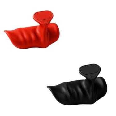 Imagem de Luva De Academia Musculação Antiderrapante Protetor de Palma Unissex(Preto e Vermelho)