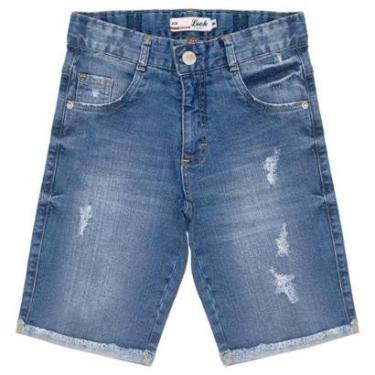 Imagem de Bermuda Juvenil Look Jeans Skinny Puídos Jeans - 4 - UNICA-Unissex