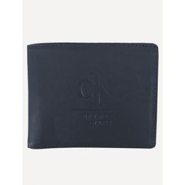 Imagem de Carteira Calvin Klein Jeans Couro CKJ New York Azul-Masculino