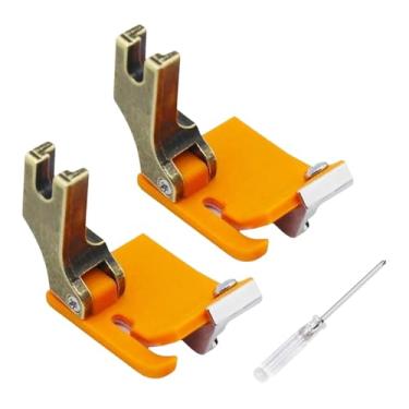Imagem de Nishiyuenyi Conjunto de 2 Pés Calcadores Ajustáveis ​​para Reparo de Máquinas de Costura Industriais, Peça para Calcador de Pressão para Costura E Dobra de Bordas