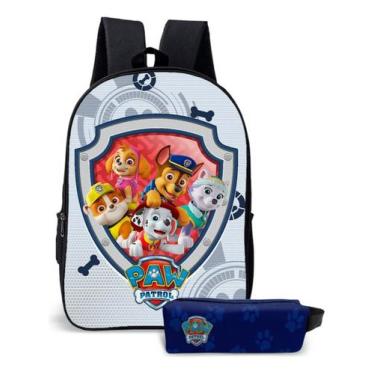 Imagem de Mochila Escolar Com Estojo Infantil Patrulha Canina  - Use Thuco, Patr