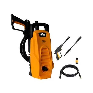 Imagem de Lavadora de Alta Pressão Wap Ágil 1800 Compacta com Jato de Água Leque e Concentrado, 1300PSI e Sistema Stop Total - 1400W Amarelo