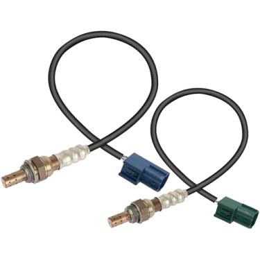 Imagem de QIJIAUTO Sensor de oxigênio O2 compatível com Nissan Quest 2004-2009, Maxima 2004-2007, 350Z e Infiniti FX35 G35 2003-2006, M35 M45 Q45, downstream, conjunto de 2 peças, substituição # 226A1AR210, 222