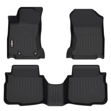Imagem de GINOWY - Tapetes de piso para Subaru Outback/Legacy 2020-2025, revestimentos de piso de proteção para todos os climas TPE para Outback 2024, acessórios automotivos de borracha para carros, preto
