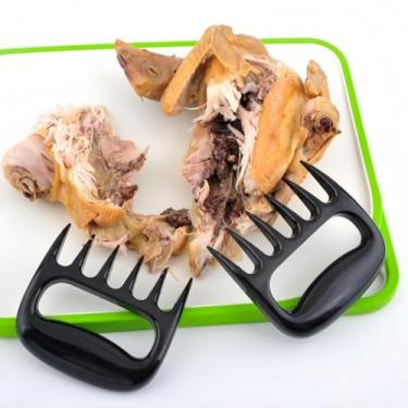 Imagem de Garra de triturador de carne de plástico resistente - Ferramenta de trituração de churrasco para carne de porco desfiada, frango bovino, compatível com churrasqueiras e fornos de cozimento lento