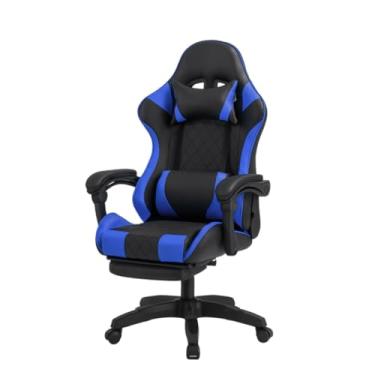 Imagem de Cadeira Gamer Escritório Home Office Lods Gamers Giratoria Cadeira Estilosa Elegante Ergonômica Top (azul)