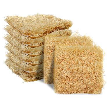 Imagem de Cheardia Pacote com 8 almofadas para galinheiro, almofadas de caixa de ninho de Aspen, acessórios para galinheiro, para caixa de assento, cabana de coelho, cama de pintinho, 33 x 33 centímetros